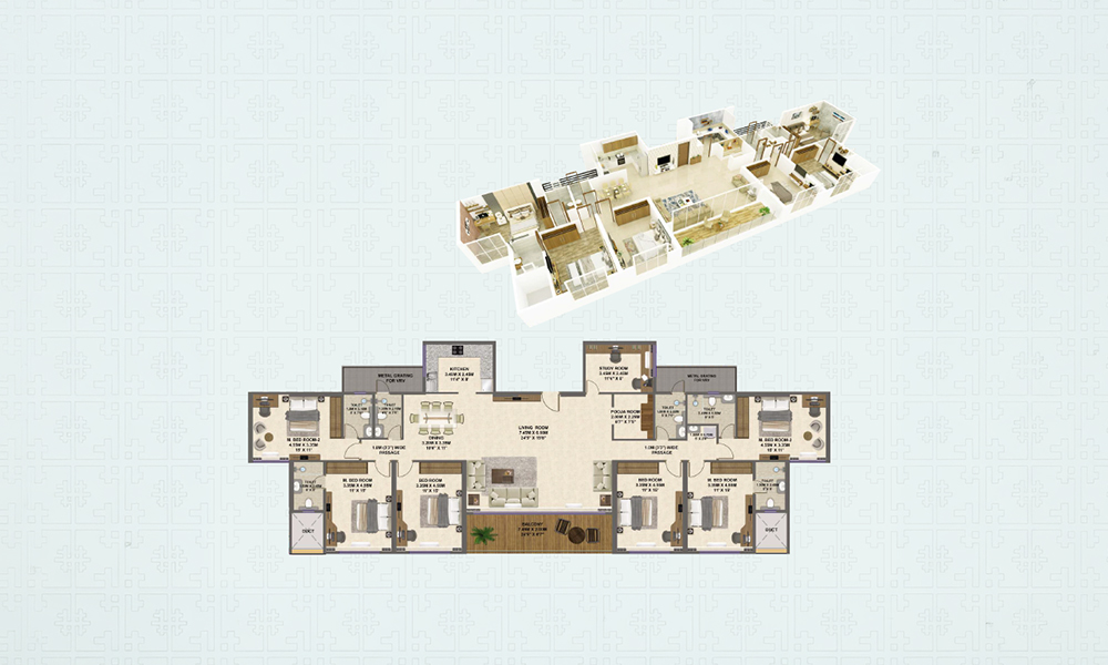 5.5 BHK layout — Shreeji Divine