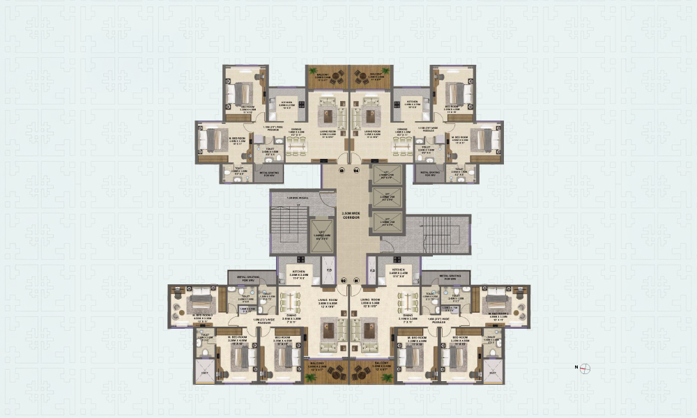 6.5 BHK layout — Shreeji Divine